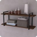 Ver imagem 1 de Prateleira Estilo Industrial Banheiro Parede Gnd Pm 80cm
