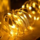 Ver imagem 2 de Pisca Cordão de Natal 400 Lâmpadas Leds Amarelo 110-220v 50m