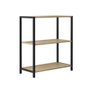 Estante Prateleira Estilo Industrial 3 Níveis Cor Nogueira - 1