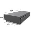Ver imagem 3 de Cama Box Bicama Auxiliar Solteiro Corino Espuma 8cm 40x88x188 Cinza