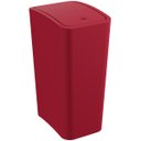 Ver imagem 6 de Lixeira Cesto de Lixo 8l com Tampa Click Retangular Banheiro Cozinha | Astra - Vermelho