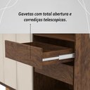 Ver imagem 6 de Guarda Roupa Casal 6 Portas 4 Gavetas Noronha - Imbuia/fendi
