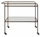 Ver imagem 2 de Carrinho Bar Delia Aco Corten Tampos Espelhados 82 Cm - 59984