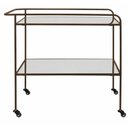 Ver imagem 2 de Carrinho Bar Delia Aco Corten Tampos Espelhados 82 Cm - 59984