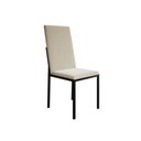 Ver imagem 5 de Conjunto de Jantar Mesa Mônaco Premium 90cm Branca com 4 Cadeiras Estofadas Bege - Cor: Preto