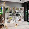 Kit 2 Estante para Livros 180cmx240cm 4 Prateleiras Seattle Yescasa - 5