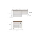 Ver imagem 3 de Cozinha Compacta com Tampo 6 Portas 3 Gavetas Iluminata 