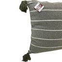 Ver imagem 3 de Capa de Almofada Pompom Decorativa 45x45cm Verde Militar