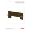 Cabeceira Ripada Columbia com Criado para Camas de Casal 140cm e Queen 160cm Nature/off - 5
