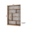 Ver imagem 4 de Kit 2 Estante para Livros 180CMX240CM 4 Prateleiras Seattle Yescasa Marrom/Amadeirado Montana