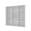 Ver imagem 2 de Kit 2 Estantes para Livros Baixa 7 Prateleiras 137,5cmx272cm London Yescasa