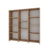 Kit 2 Estantes para Livros Baixa 7 Prateleiras 137,5cmx272cm London Yescasa - 3