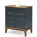 Ver imagem 1 de Buffet Antoine 2 Portas e 2 Gavetas Azul Petróleo 74cm - 67858
