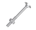 Ver imagem 1 de Parafuso Frances 5/16x8 C/porca Zincado Ciser 100un