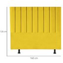 Ver imagem 5 de Cabeceira Estofada Casal Queen 160 Cm Maya Suede e Frame Cor:amarelo