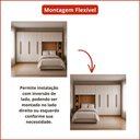 Ver imagem 3 de Guarda Roupa Modulado Casal Safira 11 Portas de Bater 10 Gavetas MDF Cumaru-Fendi