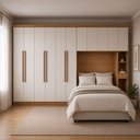 Ver imagem 1 de Guarda Roupa Modulado Casal Safira 11 Portas de Bater 10 Gavetas MDF Cumaru-Fendi