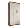 Guarda-Roupa Solteiro 3 Portas 2 Gavetas Fluence - Móveis Paraná Moveis Paraná - 2