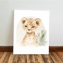 Ver imagem 7 de Kit 3 Quadro Decorativo Safari Infantil Animais Criança Leão Qualidade Premium Moderno 28x20cm