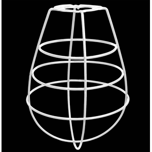 Cupula de Aramado Lampshape Branca para Pendentes e Abajures