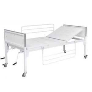 Cama Fowler Standart Hospital com Colchão e Par de Grades.