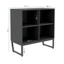 Ver imagem 3 de Armário Estante Baixo 74cm com 4 Nichos Concept CabeCasa MadeiraOriginals