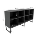 Ver imagem 4 de Armário Estante Baixo 150cm com 8 Nichos Concept CabeCasa MadeiraOriginals