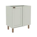 Ver imagem 3 de Balcão de Canto para Cozinha 1 Porta sem Tampo Iluminata Verde/Mint