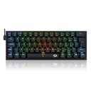 Ver imagem 1 de Teclado Mecânico Gamer Redragon Fizz RGB - ABNT2 - Iluminação RGB - Switch Azul - Preto - K617-