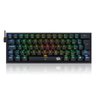 Teclado Mecânico Gamer Redragon Fizz RGB - ABNT2 - Iluminação RGB - Switch Azul - Preto - K617- - 1