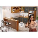 Ver imagem 5 de Cozinha Modulada Nesher Imperatriz 8 Peças (3aéreos+4balcões+1ilha) C8p53 Freijo/grafite-nesher