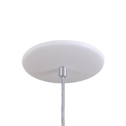 Pendente Retrô 34cm Luminária Lustre Alumínio Branco Textura - T&T Iluminação - 2