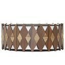 Ver imagem 4 de Luminária Decorativa Madeira Plafon Redondo Guarapari 25cm