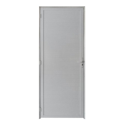 Porta de Alumínio Lambril 210x80cm Hale Esquadrias Abertura Direita