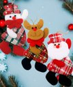 Ver imagem 2 de Kit 24 Pendente Natalino Boneco de Neve Rena Papai Noel 18cm