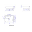 Ver imagem 3 de Cuba Retangular de Embutir com Mesa 50cm Ébano Fosco Cubas Slim Deca