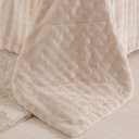 Ver imagem 6 de Kit Colcha Casal Luxor Dubble 100% Poliéster 220x240cm Tessi Centeio Claro
