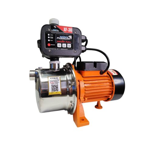 Pressurizador de Agua Casapump Xf-30f Furacão 1cv Bivolt 30mca 60 Litros/m Inox Irrigação Agua Poço