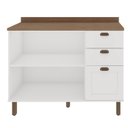 Ver imagem 4 de Balcão para Cozinha 2 Portas 3 Gavetas Provençais com Tampo Iluminata 