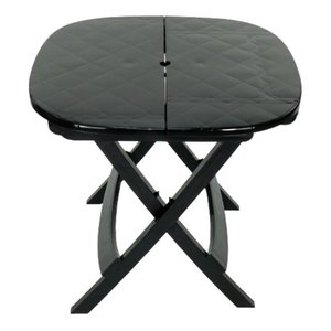 Mesa Dobrável de Plástico Resistente Prática Barata Cor:preta