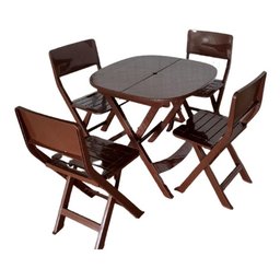 Mesa Dobrável de Plástico Resistente Prática Barata Cor:preta - 8