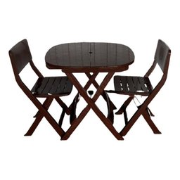 Mesa Dobrável de Plástico Resistente Prática Barata Cor:preta - 9