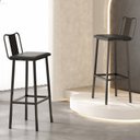 Ver imagem 3 de Kit 2 Banquetas para Cozinha Altas Conjunto 2 Banquetas Altas Aço Industrial