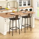 Ver imagem 2 de Kit 2 Banquetas para Cozinha Altas Conjunto 2 Banquetas Altas Aço Industrial