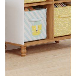 Conjunto Quarto de Bebê Completo Berço 2 em 1 Cômoda Estante Guarda Roupa Bala de Goma Espresso Móve - 2