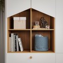 Ver imagem 7 de Conjunto Quarto de Bebê Completo Berço 2 em 1 Cômoda Estante Guarda Roupa Bala de Goma Espresso Móve