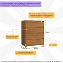 Ver imagem 3 de Cômoda 80cm com 4 Gavetas Multimóveis Cr35243