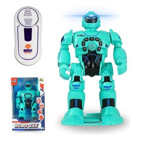 Robô Zax com Luz e Som Brinquedo Controle Remoto