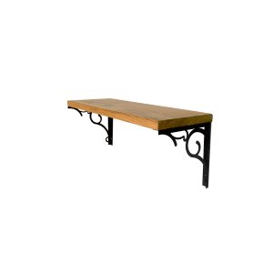 Prateleira de Parede Nicho Suspenso com Metal Madeira Kalise 45cm