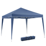 Tenda Articulada Gazebo 3x3m Articulado Alumínio Praia Camping com Bolsa - Azul - 1